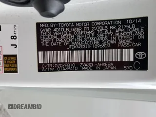 2015 Toyota Prius Four z VIN JTDKN3DU1F1896823, wystawiony jako Copart lot #58548415 z przebiegiem 143 662 mil mil oraz Szkoda całkowita • Salvage title. Historia ofert i sprzedaży dostępna na DreamBid. Obrazek 12.