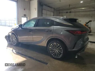 2023 Lexus RX 350h with VIN 2T2BBMCA0PC002776, listed as a Copart auction lot 61464215 with 73,468 mi miles and Salvage title. Bid and sale history available at DreamBid. Image 2.