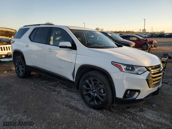 2019 Chevrolet Traverse RS with VIN 1GNERJKX8KJ135999, listed as a Copart auction lot 83758214 with 123,079 mi miles and Salvage Title. Bid and sale history available at carsss.com. Image 4.