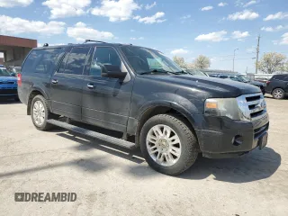 2011 Ford Expedition Max Limited with VIN 1FMJK2A56BEF06101, listed as a Copart auction lot 54401405 with 210,159 mi miles and Salvage title. Bid and sale history available at DreamBid. Image 4.