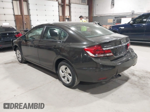 2013 Honda Civic LX with VIN 19XFB2F54DE264712, listed as a IAAI auction lot 42116713 with 45,574 mi miles and . Bid and sale history available at DreamBid. Image 3.