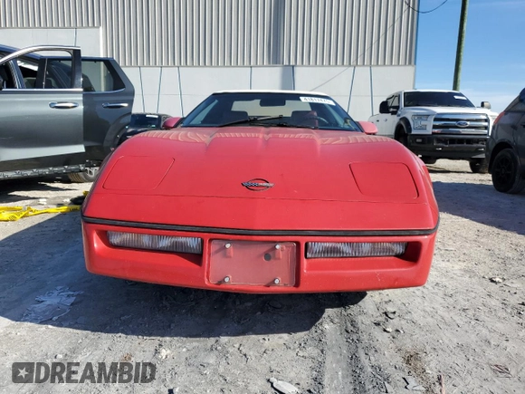 1987 Chevrolet Corvette with VIN 1G1YY3189H5117519, listed as a Copart auction lot 41817475 with 56,498 mi miles and Salvage Title. Bid and sale history available at carsss.com. Image 5.