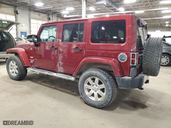 2013 Jeep Wrangler Unlimited Sahara with VIN 1C4HJWEG7DL575838, listed as a Copart auction lot 49448095 with 156,355 mi miles and Salvage Title. Bid and sale history available at carsss.com. Image 2.