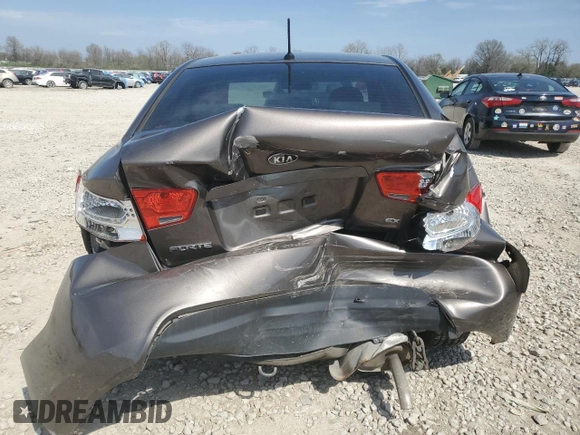 2013 Kia Forte EX with VIN KNAFU4A28D5727270, listed as a Copart auction lot 53868995 with 85,715 mi miles and Salvage Title. Bid and sale history available at carsss.com. Image 6.