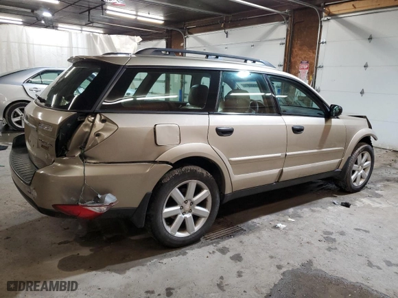 2008 Subaru Outback (Natl) i with VIN 4S4BP61C587330960, listed as a Copart auction lot 85580874 with 0 mi miles and Salvage Title. Bid and sale history available at carsss.com. Image 3.