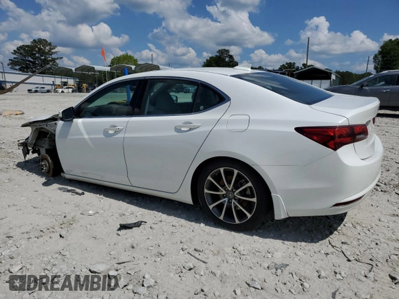 2015 Acura TLX Technology with VIN 19UUB3F59FA001538, listed as a Copart auction lot 55289075 with 90,458 mi miles and Salvage title. Bid and sale history available at DreamBid. Image 2.
