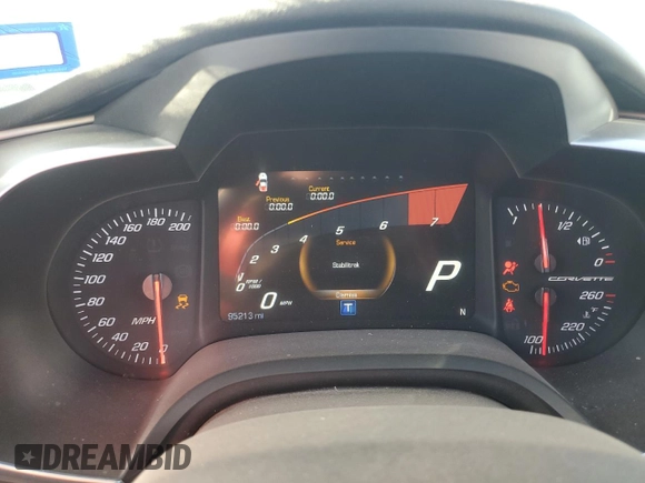 2019 Chevrolet Corvette 1LT with VIN 1G1YB2D72K5110644, listed as a Copart auction lot 49633115 with 95,213 mi miles and Salvage title. Bid and sale history available at DreamBid. Image 9.