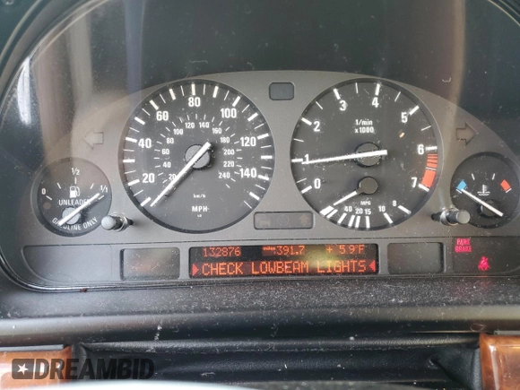 2002 BMW 5 Series 525i with VIN WBADT33462GF42495, listed as a Copart auction lot 48435855 with 132,876 mi miles and Salvage Title. Bid and sale history available at carsss.com. Image 9.