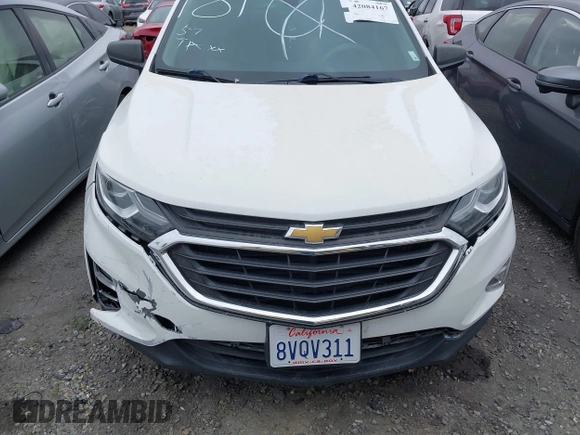 2019 Chevrolet Equinox LS with VIN 2GNAXHEV8K6108399, listed as a IAAI auction lot 42084167 with 72,385 mi miles and . Bid and sale history available at carsss.com. Image 13.