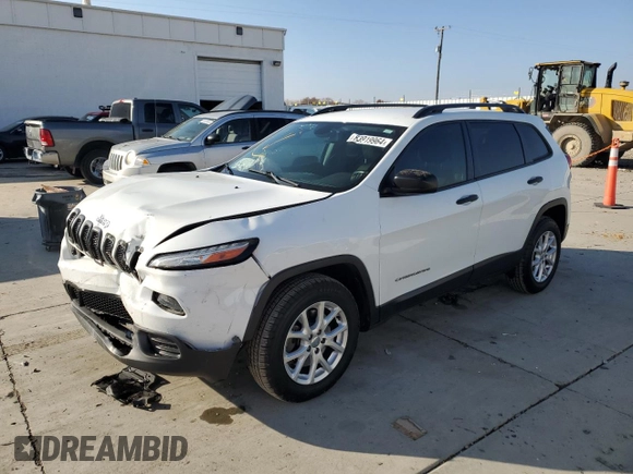 2016 Jeep Cherokee Altitude with VIN 1C4PJMAS0GW215128, listed as a Copart auction lot 83919964 with 134,891 mi miles and Salvage title. Bid and sale history available at DreamBid. Image 1.