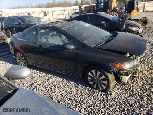 2011 Honda Civic Cpe EX with VIN 2HGFG1B82BH505519, listed as a Copart auction lot 47935025 with 176,328 mi miles and Clean Title. Bid and sale history available at carsss.com. Image 4.