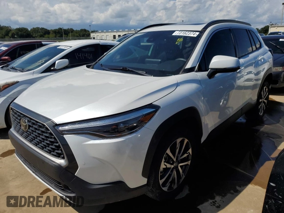 2022 Toyota Corolla Cross XLE with VIN 7MUDAAAG1NV023474, listed as a Copart auction lot 73162374 with 29,235 mi miles and Salvage title. Bid and sale history available at DreamBid. Image 1.
