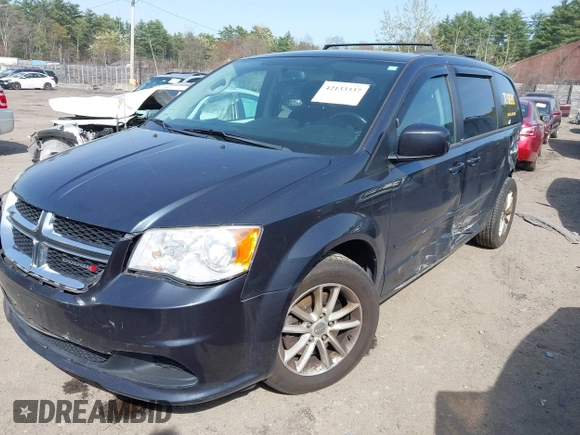2014 Dodge Grand Caravan SXT with VIN 2C4RDGCGXER109690, listed as a IAAI auction lot 42133337 with 109,332 mi miles and . Bid and sale history available at DreamBid. Image 2.