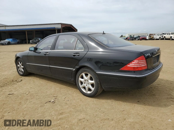 2005 Mercedes-Benz S-Class 4.3L with VIN WDBNG83J95A434518, listed as a Copart auction lot 48342505 with 0 mi miles and Salvage Title. Bid and sale history available at carsss.com. Image 2.