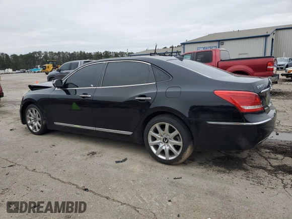 2013 Hyundai Equus Signature with VIN KMHGH4JH5DU058196, listed as a Copart auction lot 87376654 with 120,804 mi miles and Salvage Title. Bid and sale history available at DreamBid. Image 2.