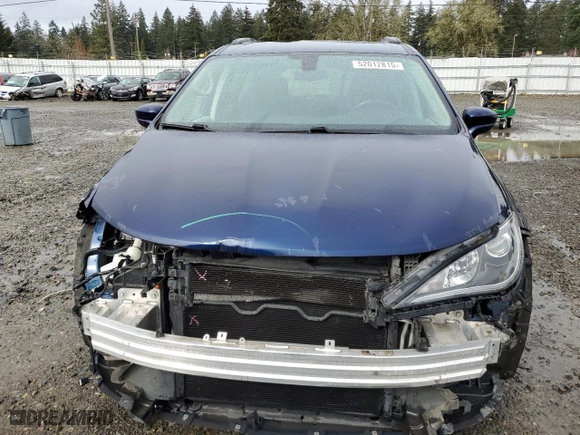 2017 Chrysler Pacifica Touring-L with VIN 2C4RC1BG9HR687995, listed as a Copart auction lot 52012815 with 64,609 mi miles and Salvage Title. Bid and sale history available at carsss.com. Image 5.