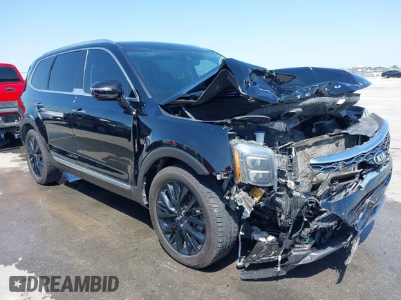 2020 Kia Telluride SX with VIN 5XYP54HC8LG075209, listed as a IAAI auction lot 42000202 with 107,590 mi miles and . Bid and sale history available at DreamBid. Image 1.