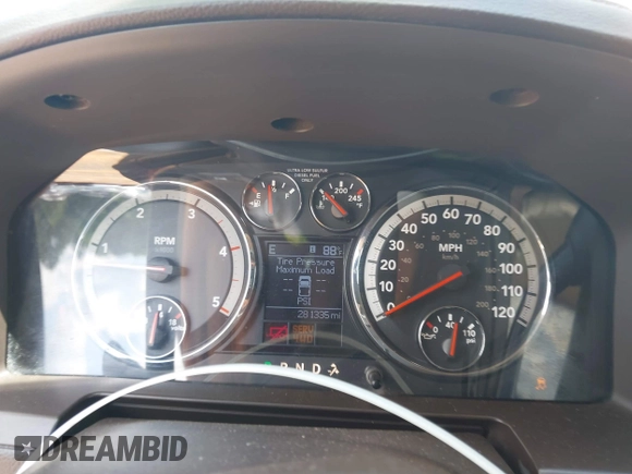2012 Ram 2500 Laramie with VIN 3C6UD5FL2CG260878, listed as a IAAI auction lot 42231366 with 281,335 mi miles and . Bid and sale history available at DreamBid. Image 7.