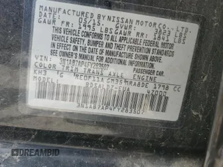 2015 Nissan Sentra SV z VIN 3N1AB7AP4FY283507, wystawiony jako Copart lot #57517475 z przebiegiem 106 312 mil mil oraz Szkoda całkowita • Salvage title. Historia ofert i sprzedaży dostępna na DreamBid. Obrazek 12.
