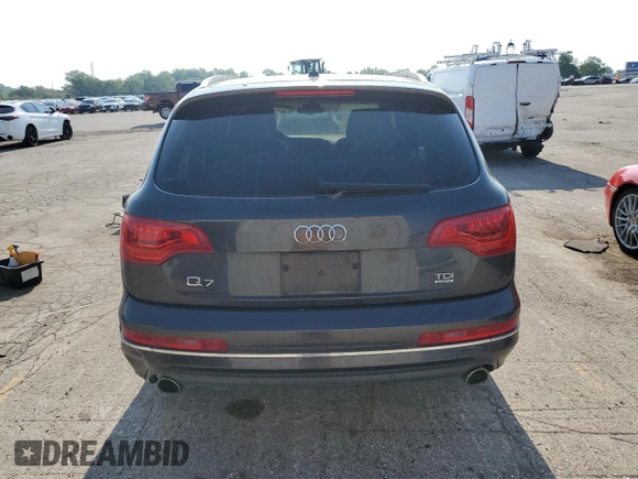 2014 Audi Q7 Premium with VIN WA1CMAFE7ED011520, listed as a Copart auction lot 63912315 with 131,218 mi miles and Clean title. Bid and sale history available at DreamBid. Image 6.