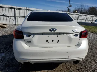 2020 Infiniti Q50 3.0t LUXE with VIN JN1EV7ARXLM251153, listed as a Copart auction lot 44759545 with 54,476 mi miles and Salvage Title. Bid and sale history available at carsss.com. Image 6.