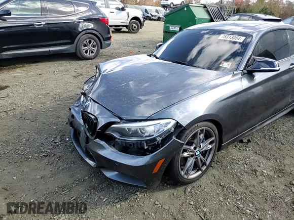 2015 BMW 2 Series M235i xDrive with VIN WBA1J9C5XFV370961, listed as a Copart auction lot 78313054 with 99,245 mi miles and Salvage Title. Bid and sale history available at carsss.com. Image 11.