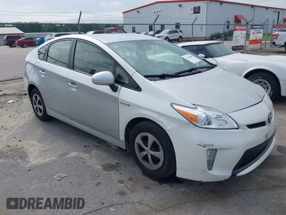 2013 Toyota Prius One with VIN JTDKN3DU5D0352800, listed as a IAAI auction lot 42102084 with 341,876 mi miles. Bid and sale history available at carsss.com. Image 21.
