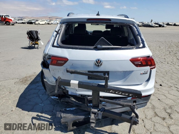 2018 Volkswagen Tiguan SEL with VIN 3VV2B7AX9JM115414, listed as a Copart auction lot 65432185 with 46,251 mi miles and Salvage title. Bid and sale history available at DreamBid. Image 6.