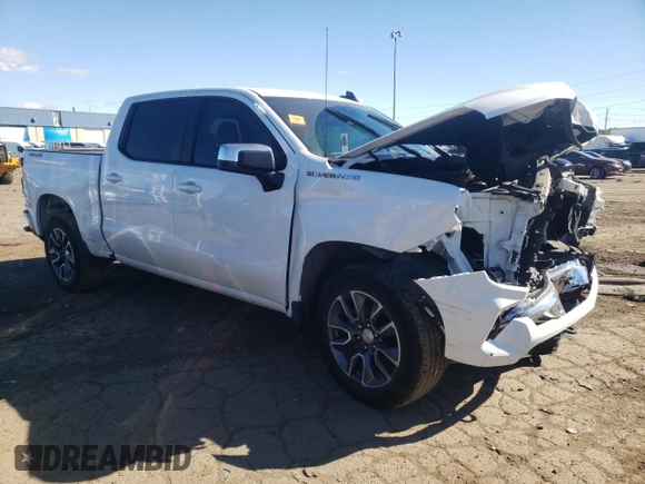2023 Chevrolet Silverado 1500 LT with VIN 3GCPDKEK0PG145358, listed as a Copart auction lot 76541294 with 39,630 mi miles and Salvage Title. Bid and sale history available at carsss.com. Image 4.