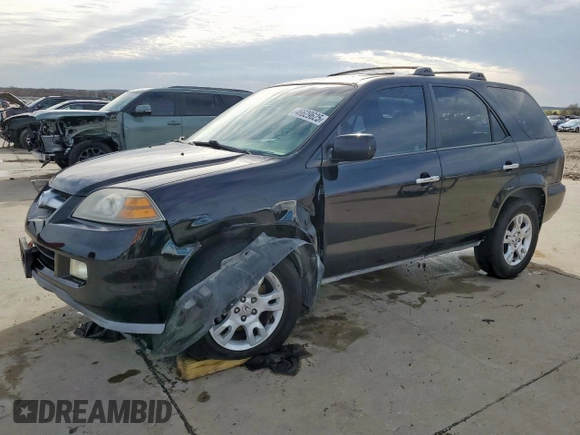 2006 Acura MDX Touring with VIN 2HNYD18636H539782, listed as a Copart auction lot 46629625 with 153,499 mi miles and Salvage Title. Bid and sale history available at carsss.com. Image 1.