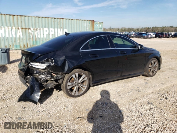 2019 Mercedes-Benz CLA with VIN WDDSJ4EB5KN720316, listed as a Copart auction lot 41435813 with 59,216 mi miles. Bid and sale history available at carsss.com. Image 3.