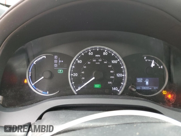 2012 Lexus CT 200h with VIN JTHKD5BH9C2059570, listed as a Copart auction lot 43745135 with 228,222 mi miles and Salvage title. Bid and sale history available at DreamBid. Image 9.