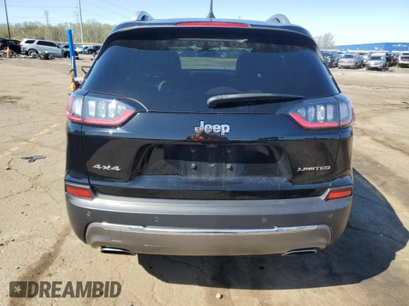 2019 Jeep Cherokee Limited with VIN 1C4PJMDN6KD134094, listed as a Copart auction lot 54773115 with 52,607 mi miles and Clean Title. Bid and sale history available at DreamBid. Image 6.