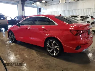 2022 Audi A3 Premium with VIN WAUAUDGY2NA088074, listed as a Copart auction lot 41931514 with 10,113 mi miles. Bid and sale history available at carsss.com. Image 2.