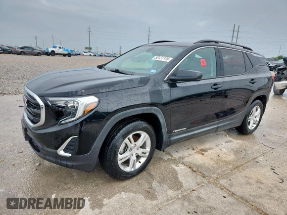 2019 GMC Terrain SLE with VIN 3GKALMEVXKL154684, listed as a Copart auction lot 58127115 with 94,865 mi miles and Salvage title. Bid and sale history available at DreamBid. Image 1.