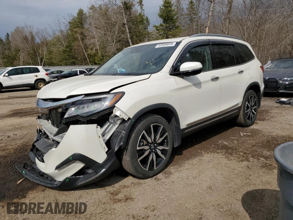 2019 Honda Pilot Touring 7-Passenger with VIN 5FNYF6H64KB503239, listed as a Copart auction lot 52936035 with 83,619 mi miles and Salvage Title. Bid and sale history available at DreamBid. Image 1.