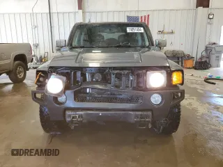 2007 Hummer H3 SUV with VIN 5GTDN13E678118560, listed as a Copart auction lot 74091454 with 196,504 mi miles and Non Repairable. Bid and sale history available at carsss.com. Image 5.
