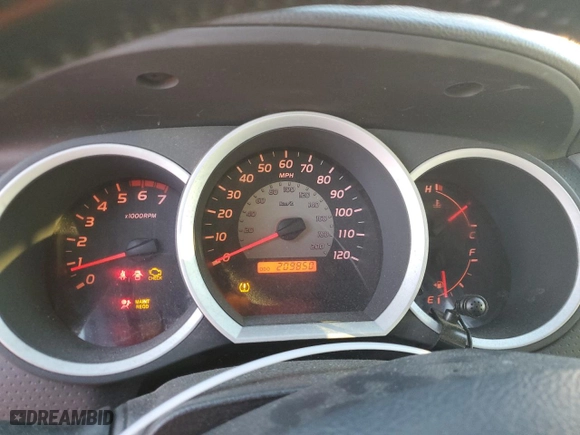 2007 Toyota Tacoma PreRunner with VIN 5TETU62N47Z425485, listed as a Copart auction lot 76227564 with 209,850 mi miles and Salvage Title. Bid and sale history available at carsss.com. Image 9.