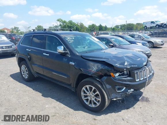 2014 Jeep Grand Cherokee Limited with VIN 1C4RJFBTXEC140898, listed as a IAAI auction lot 42793097 with 159,542 mi miles and . Bid and sale history available at DreamBid. Image 1.