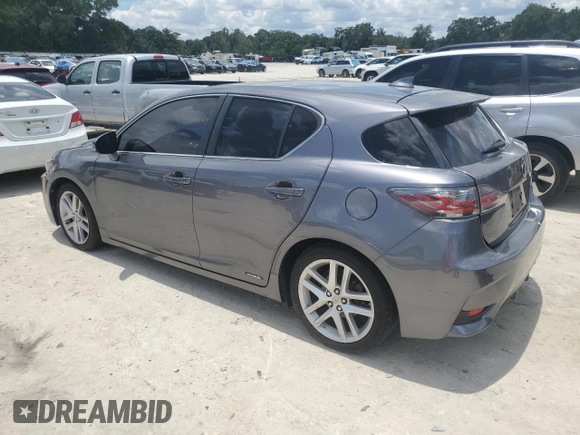 2015 Lexus CT 200h with VIN JTHKD5BH9F2218043, listed as a Copart auction lot 64250315 with 120,001 mi miles and Salvage title. Bid and sale history available at DreamBid. Image 2.