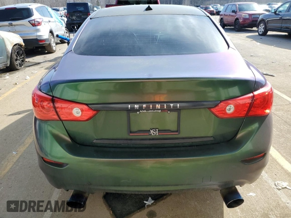2017 Infiniti Q50 Sport with VIN JN1EV7AP7HM738218, listed as a Copart auction lot 46618795 with 96,763 mi miles and Non repairable. Bid and sale history available at DreamBid. Image 6.