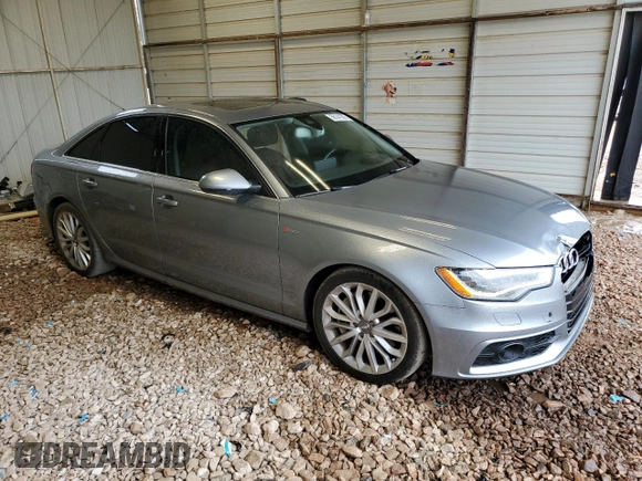2013 Audi A6 Prestige with VIN WAUJGAFC9DN060792, listed as a Copart auction lot 58141305 with 129,735 mi miles and Salvage title. Bid and sale history available at DreamBid. Image 4.