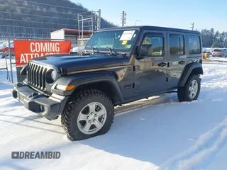 2022 Jeep Wrangler Unlimited Sport with VIN 1C4HJXDG5NW157317, listed as a IAAI auction lot 41374590 with 67,632 mi miles and . Bid and sale history available at DreamBid. Image 18.