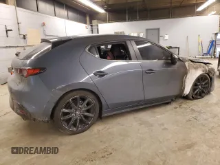 2023 Mazda 3 S Carbon Edition with VIN JM1BPBLMXP1610653, listed as a Copart auction lot 43354925 with Not Provided miles and Salvage Title. Bid and sale history available at DreamBid. Image 3.