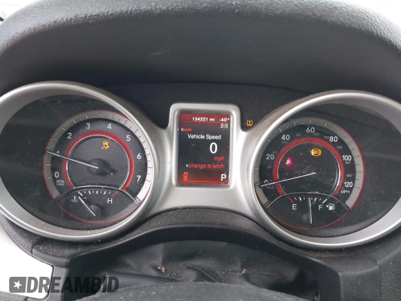 2018 Dodge Journey SE with VIN 3C4PDCABXJT295391, listed as a IAAI auction lot 41707149 with 134,221 mi miles. Bid and sale history available at carsss.com. Image 7.