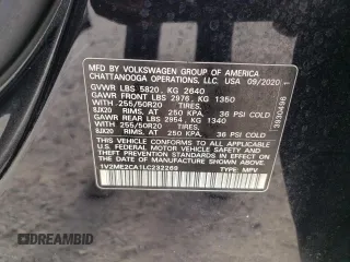 2020 Volkswagen Atlas SEL with VIN 1V2ME2CA1LC232269, listed as a Copart auction lot 48874745 with 107,967 mi miles and Salvage title. Bid and sale history available at DreamBid. Image 13.