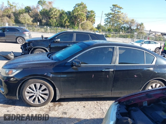 2014 Honda Accord EX-L with VIN 1HGCR2F81EA010048, listed as a IAAI auction lot 41754584 with 126,050 mi miles and . Bid and sale history available at carsss.com. Image 15.