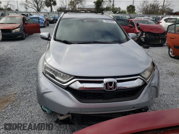 2018 Honda CR-V Touring with VIN 7FARW1H93JE055337, listed as a Copart auction lot 45045305 with 74,776 mi miles and Salvage Title. Bid and sale history available at DreamBid. Image 5.