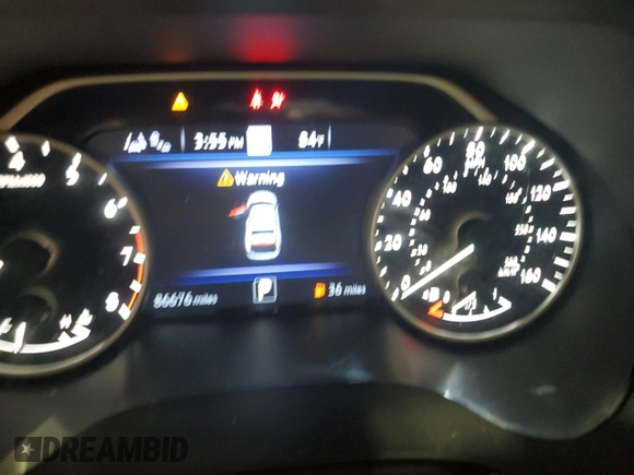 2021 Nissan Maxima SV with VIN 1N4AA6CV1MC514123, listed as a Copart auction lot 49128005 with 86,676 mi miles and Salvage Title. Bid and sale history available at DreamBid. Image 9.