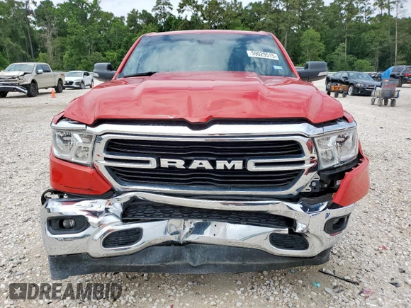 2019 Ram 1500 Big Horn с VIN 1C6SRFFT5KN879592, выставлен на аукционе Copart как лот 59029515 с пробегом 96 470 миль миль и Списание • Salvage title. История ставок и продаж доступна на DreamBid. Изображение 5.